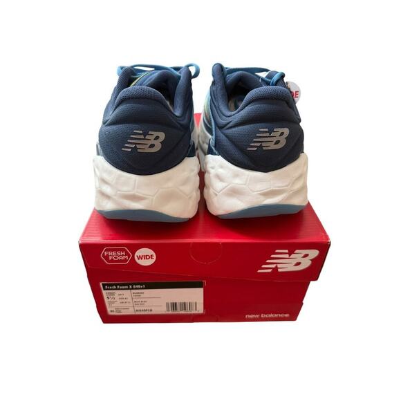 New Balance Unisex Blue Fresh Foam X 840v1 Aluminum Running Shoes Size 9.5 - Picture 8 of 11